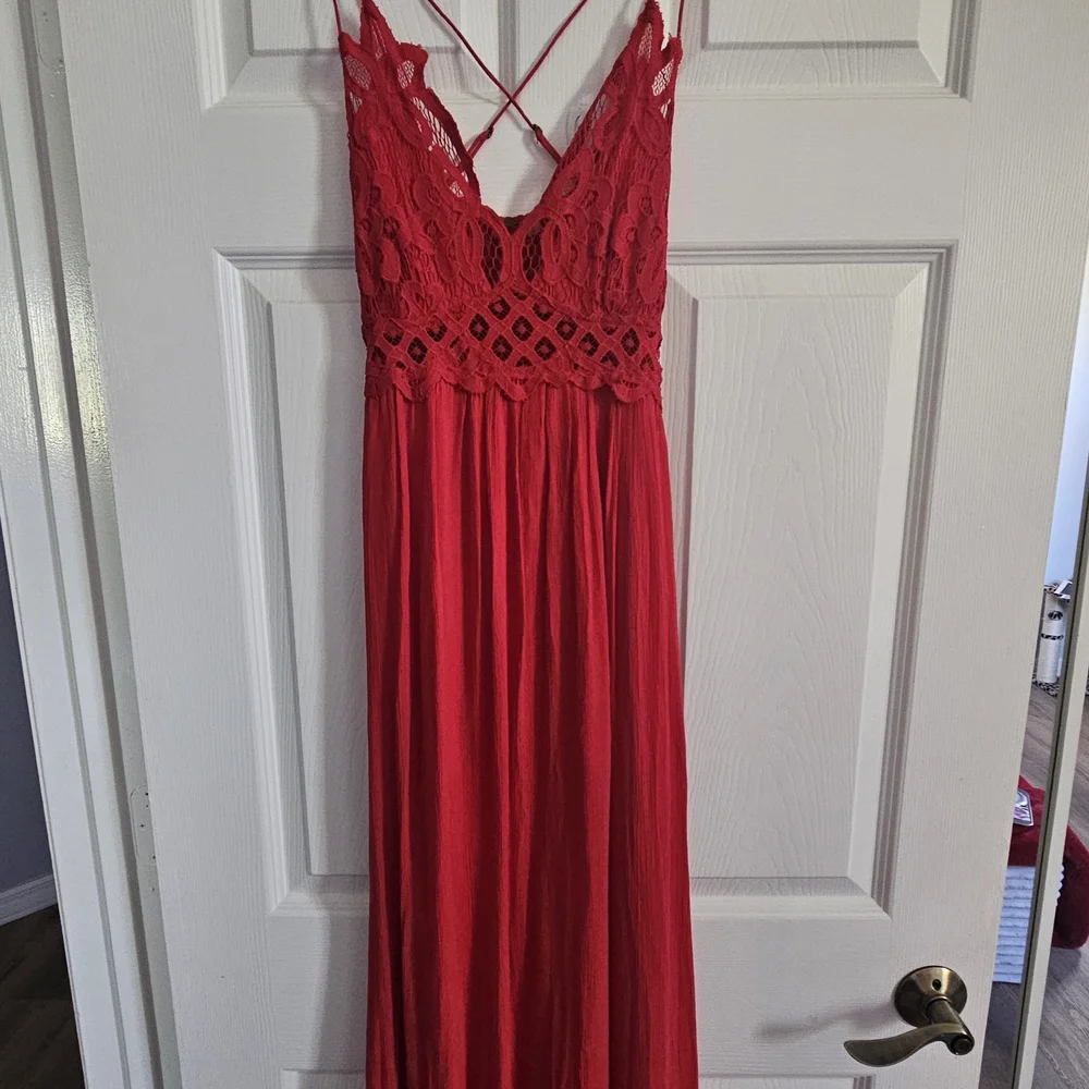 Free People Adella Maxi Slip Dress Size S - Picture 3 of 5
